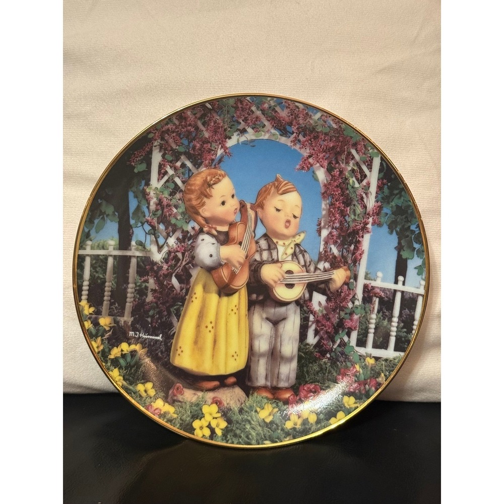 Vtg Hummel 1992 Little Musicians Companions Porcelain Decorative Plate Collector